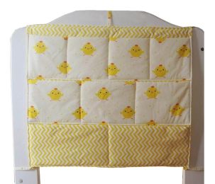 Crib Hanging Organizer Crib Hanging Bag Baby Bed Storage Bag Chick Yellow