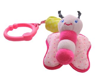 Baby Stroller Plush Rattles Pendant Crib Toys Hanging Bell