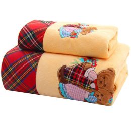 2 PCS Baby Blankets Bath Towels Sheets Bathrobe Quilt Bathroom Accessories No.5