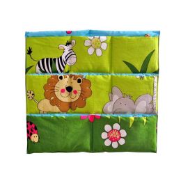 Wall Mount - Baby Toddler Kids Clothing Toy Organizer, 8 Pockets, Green