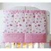 Wall Mount - Baby Toddler Kids Clothing Toy Organizer, 9 Pockets,Pink
