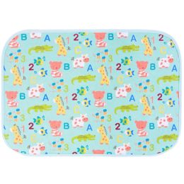 Three Layer Fabric Waterproof Baby Mat Infant Crib Sheet 50 x 70 CM Animal