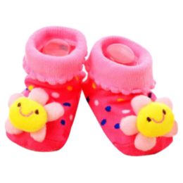 3 Pairs Non-slip Newborn Baby Boy Girls Toddler Socks Warm Stockings Baby Birthday Gift For 6-12 Month Baby-A10