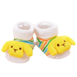 3 Pairs Non-slip Newborn Baby Boy Girls Toddler Socks Warm Stockings Baby Birthday Gift For 6-12 Month Baby-A11