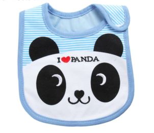 Cute Baby Accessories Feeding Bibs Waterproof Sleeved Bib Baby-Panda