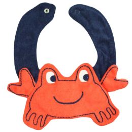 2 Cotton Baby Bibs Overclothes Infants Feeding Bibs, 1-2 Years-Crab