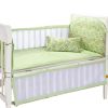 Set of 4 Nursery Baby bassinet/Crib Bedding Bumper Kids Safety Cushion Green
