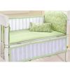 Set of 4 Nursery Baby bassinet/Crib Bedding Bumper Kids Safety Cushion Green