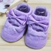 2 Pairs Baby Girls Shoe Socks Anti-slip Socks, Purple [B]