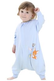 Toddler Sleep Sack Baby Blanket Infant Swaddle Wearable Blanket Squirrel Blue