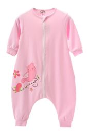 Toddler Sleep Sack Baby Blanket Infant Swaddle Wearable Blanket Bird Pink