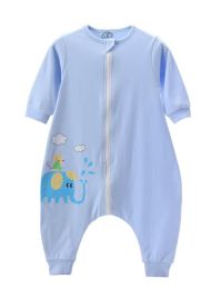 Toddler Sleep Sack Baby Blanket Infant Swaddle Wearable Blanket Elephant Blue