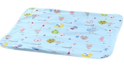 Cotton Baby Home Travel Urine Pad Mat Cover Changing Pad 70*100cm, Blue
