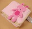 Cute Baby Thin Coral Fleece Blanket/ Infant Spring And Summer Quilt Rabbit