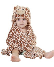 Baby flannel Blanket/ Infant Spring And Summer Quilt /infant Bathrobe Coffee Cow