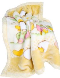 Thick Yellow Duck Raschel Baby Boys Blanket