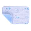2PC Bear Waterproof Bed Cover Infant Crib Sheet Newborn Keep Me Dry Pad Blue