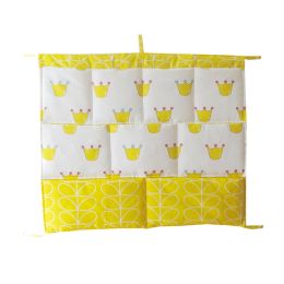 Hanging Bedside Bags Baby Crib Diaper Storage Bag,C