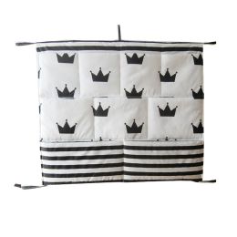 Hanging Bedside Bags Baby Crib Diaper Storage Bag,D