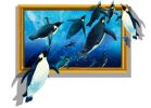 Penguin Group Decorative Stickers For Living Room Kids Room Baby
