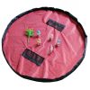 Baby Kids Play Floor Mat Toy Storage Bag  Quickly Easily Folds Up,White dot