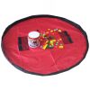 Baby Kids Play Floor Mat Toy Storage Bag  Quickly Easily Folds Up,red