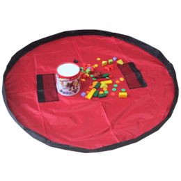Baby Kids Play Floor Mat Toy Storage Bag  Quickly Easily Folds Up,red