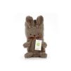 Super Soft Blanket That Can Turn Into A Cartoon When Rolled Up(Gray Rabbits)