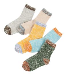 Kids Colorful Socks 5 Pack Thick Cotton Socks