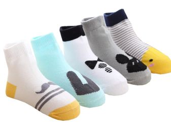 Baby Socks Autumn Warm Breathable Unisex Baby Socks 5 Pairs