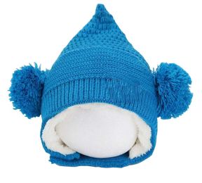 Knitted Outside Velvet Inside Winter Warm Ear Protection Cap