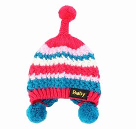 Knitted Cute Ear Protection Cap Winter Warmer for Baby