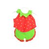 Sleeveless Strawberry Baby Suit Kids Cloth,100cm