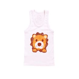 Cartoon Baby Vest Sleeveless Underwear Kids Cloth,Lion