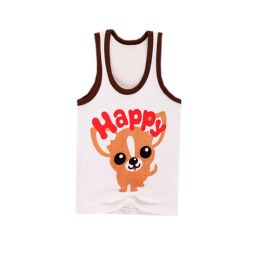 Cartoon Baby Vest Sleeveless Underwear Kids Cloth,Dog