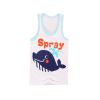 Cartoon Baby Vest Sleeveless Underwear Kids Cloth,Whale