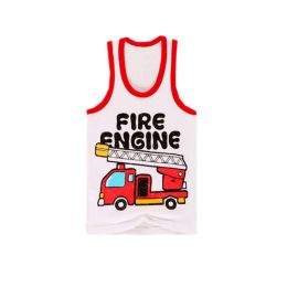 Cartoon Baby Vest Sleeveless Underwear Kids Cloth,Car