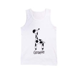 Cartoon Baby Vest Sleeveless Underwear Kids Cloth,Giraffe