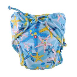 Swimwear Board Short Trunks Cartoon Toddler Infant Reusable Swim Diapers for Unisex Baby, A