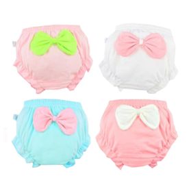 1-3 Year-old Infant Underwear Soft Underclothes/Cotton Underpant /Briefs/Baby Cotton Panties(Bow-knot)