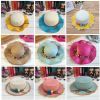 Stylish Kids Summer Straw Hat Beach Sun Protection Hats for Girls, #02