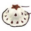Cute Strawberry Kids Girls Hats Sun Cap for 0-1 Year,Beige