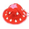 Cute Strawberry Kids Girls Hats Sun Cap for 0-1 Year,Red