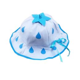Cute Strawberry Kids Girls Hats Sun Cap for 0-1 Year,Blue