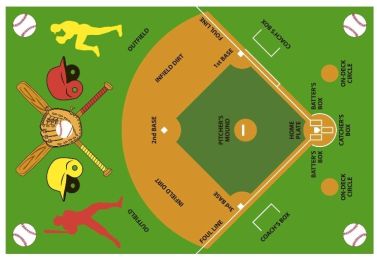Baseball Field 39"x58"