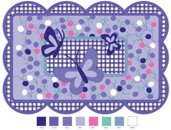 Purple Butterfly 39"x58"