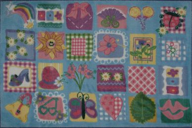 Funky Girls Quilt 39"x58"