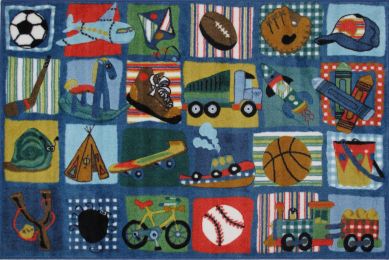 Funky Boys Quilt 39"x58"