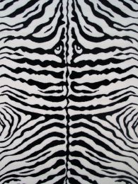 Zebra Skin-White 51" x 78"