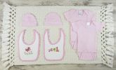 Bambini 6 Pc Layette Baby Clothes Set